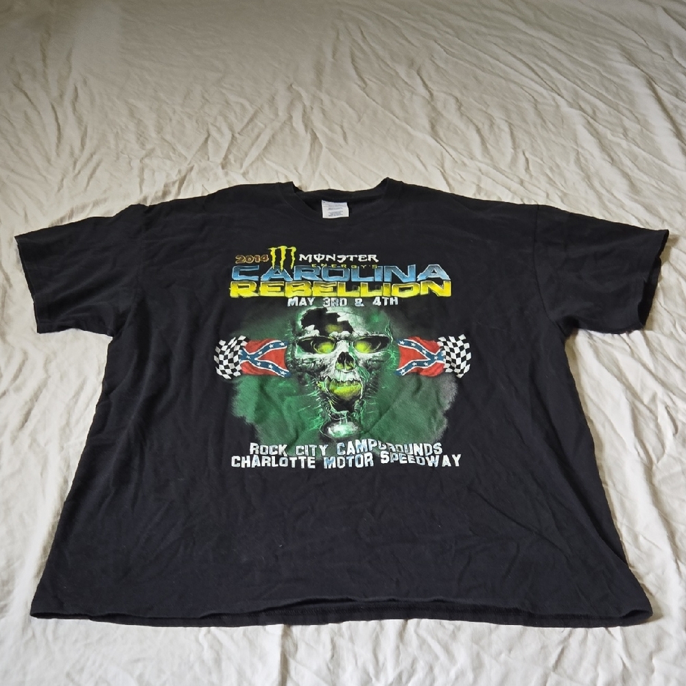 Mens 2XL 2014 Monster Energy Carolina Rebellion Concert T-shirt
